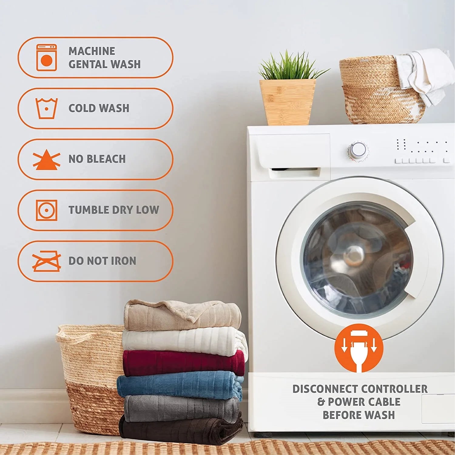 Premium Electric Heated Blanket – Soft Microfleece, Adjustable Temperature, Safe & Cozy for Home, Bed & Sofa 50*60inch