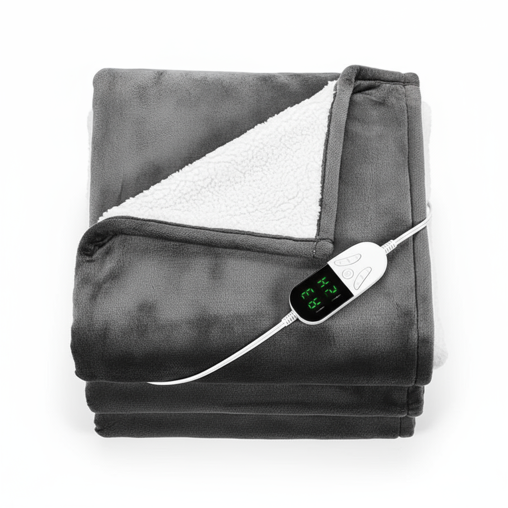 Premium Electric Heated Blanket – Soft Microfleece, Adjustable Temperature, Safe & Cozy for Home, Bed & Sofa 50*60inch